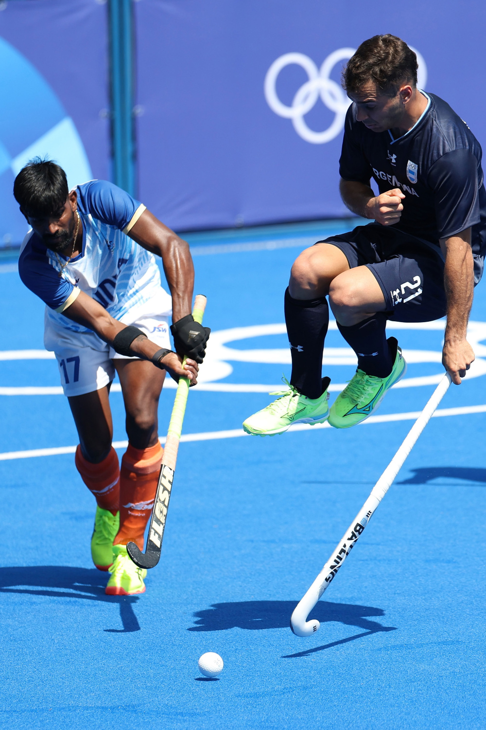 印度队在曲棍球比赛中取得胜利