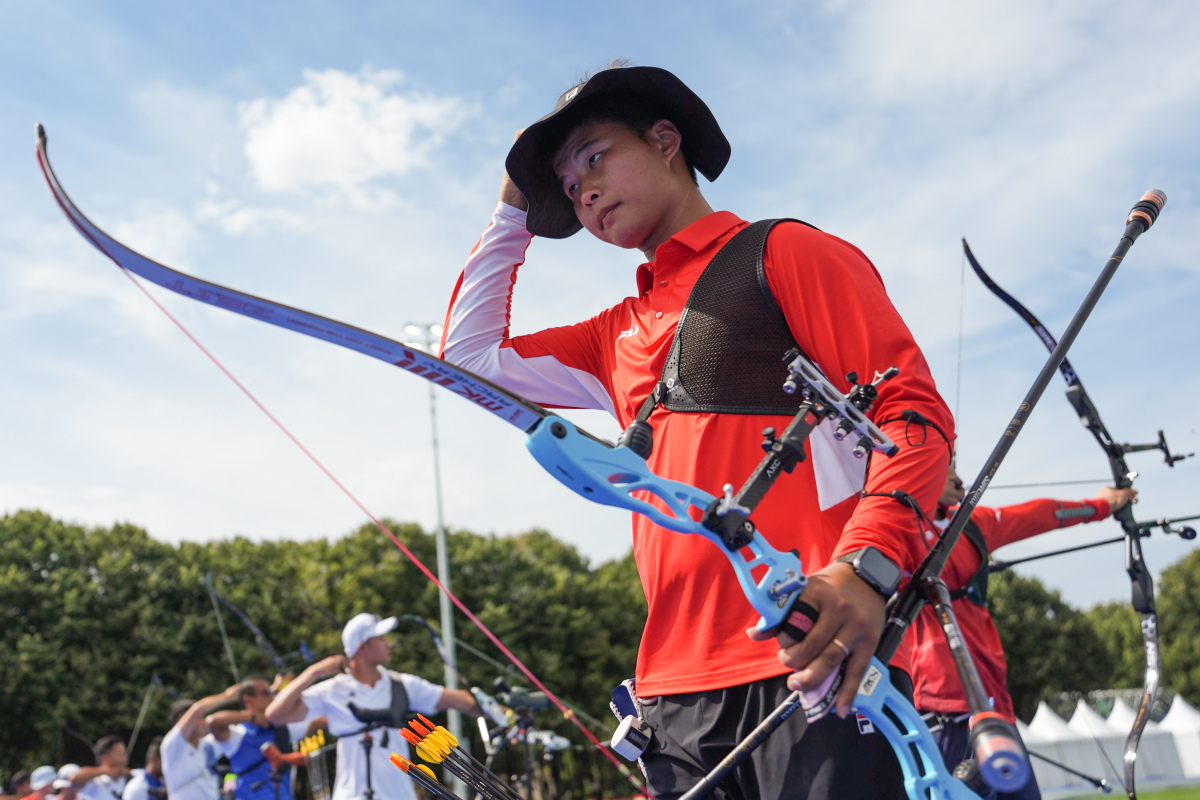 射箭比赛:韩国选手包揽前三名 射箭比赛:韩国选手包揽前三名